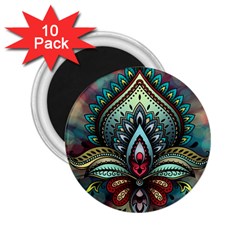 Decoration Pattern Ornate Art 2 25  Magnets (10 Pack)  by Nexatart