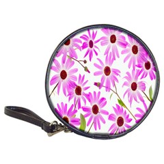 Pink Purple Daisies Design Flowers Classic 20-cd Wallets by Nexatart