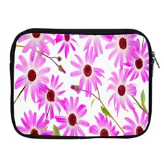 Pink Purple Daisies Design Flowers Apple Ipad 2/3/4 Zipper Cases by Nexatart