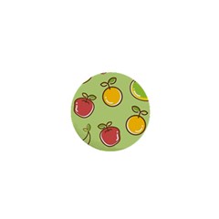 Seamless Pattern Healthy Fruit 1  Mini Magnets by Nexatart