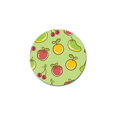 Seamless Pattern Healthy Fruit Golf Ball Marker by Nexatart