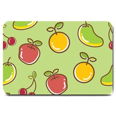 Seamless Pattern Healthy Fruit Large Doormat  by Nexatart