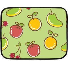 Seamless Pattern Healthy Fruit Fleece Blanket (mini) by Nexatart