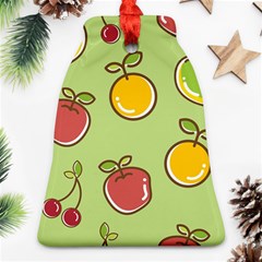 Seamless Pattern Healthy Fruit Ornament (bell) by Nexatart