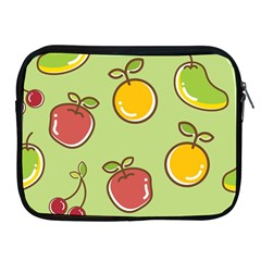 Seamless Pattern Healthy Fruit Apple Ipad 2/3/4 Zipper Cases by Nexatart