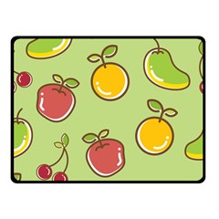 Seamless Pattern Healthy Fruit Double Sided Fleece Blanket (small)  by Nexatart