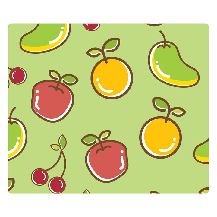 Seamless Pattern Healthy Fruit Double Sided Flano Blanket (Small) 