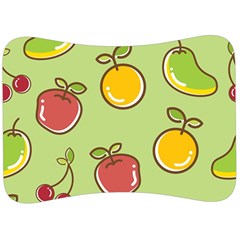 Seamless Pattern Healthy Fruit Velour Seat Head Rest Cushion by Nexatart