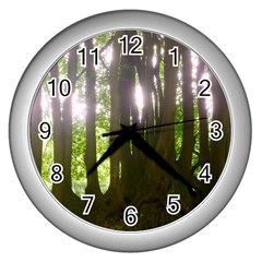 Tree of Trees Wall Clocks (Silver) 