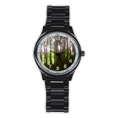 Tree of Trees Stainless Steel Round Watch