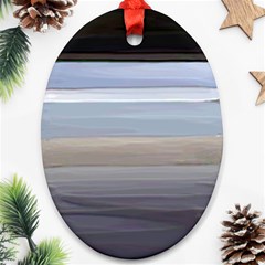 Pompey Beach Oval Ornament (two Sides)