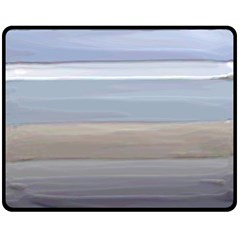 Pompey Beach Fleece Blanket (medium)  by DeneWestUK