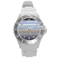 Pompey Beach Round Plastic Sport Watch (l) by DeneWestUK