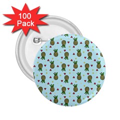 Pineapple Watermelon Fruit Lime 2 25  Buttons (100 Pack)  by Nexatart