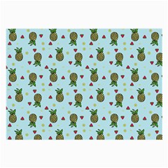 Pineapple Watermelon Fruit Lime Large Glasses Cloth (2-side) by Nexatart