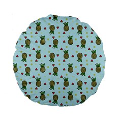 Pineapple Watermelon Fruit Lime Standard 15  Premium Round Cushions by Nexatart