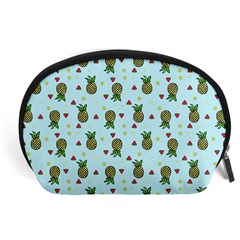 Pineapple Watermelon Fruit Lime Accessory Pouches (large)  by Nexatart