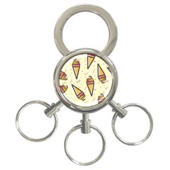 Pattern Sweet Seamless Background 3-ring Key Chains by Nexatart