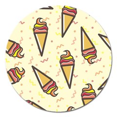 Pattern Sweet Seamless Background Magnet 5  (round)