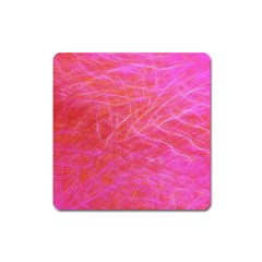 Pink Background Abstract Texture Square Magnet