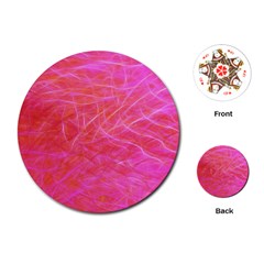 Pink Background Abstract Texture Playing Cards (round)  by Nexatart