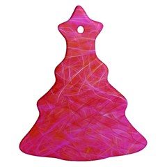 Pink Background Abstract Texture Ornament (christmas Tree)  by Nexatart