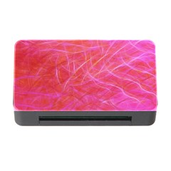 Pink Background Abstract Texture Memory Card Reader With Cf by Nexatart