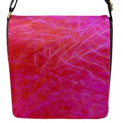 Pink Background Abstract Texture Flap Messenger Bag (s) by Nexatart