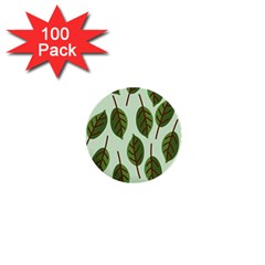 Design Pattern Background Green 1  Mini Buttons (100 pack) 