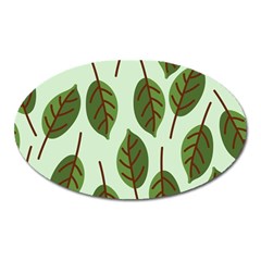 Design Pattern Background Green Oval Magnet by Nexatart