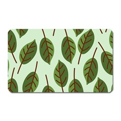 Design Pattern Background Green Magnet (Rectangular)