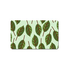 Design Pattern Background Green Magnet (Name Card)