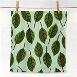 Design Pattern Background Green Face Towel Front