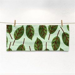 Design Pattern Background Green Hand Towel