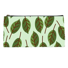 Design Pattern Background Green Pencil Cases