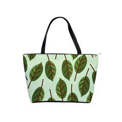 Design Pattern Background Green Shoulder Handbags