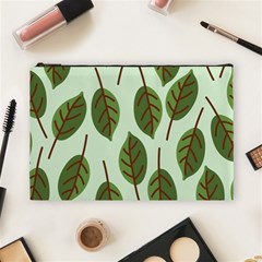 Design Pattern Background Green Cosmetic Bag (Large)