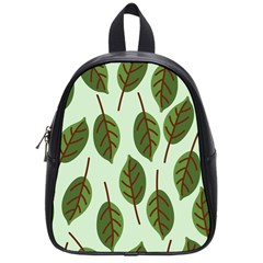 Design Pattern Background Green School Bag (Small)