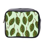 Design Pattern Background Green Mini Toiletries Bag 2-Side Front