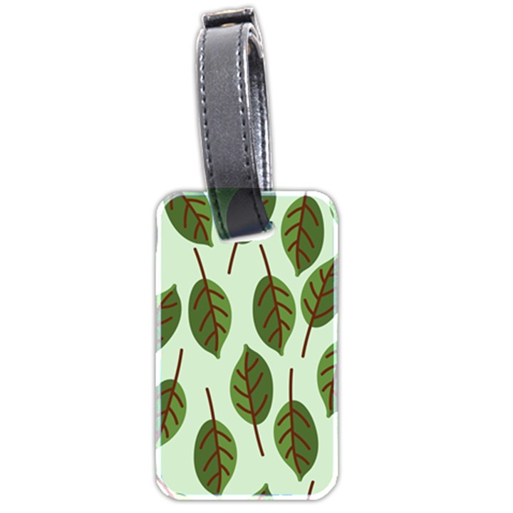 Design Pattern Background Green Luggage Tags (Two Sides)