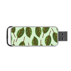 Design Pattern Background Green Portable USB Flash (Two Sides)