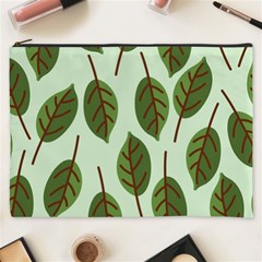 Design Pattern Background Green Cosmetic Bag (XXXL)