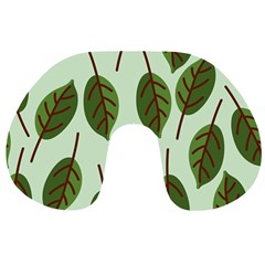 Design Pattern Background Green Travel Neck Pillows