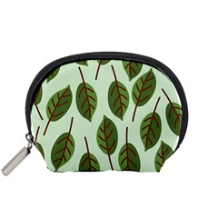 Design Pattern Background Green Accessory Pouches (small)  by Nexatart