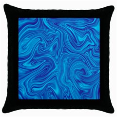 Abstract Pattern Art Desktop Shape Throw Pillow Case (Black)