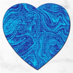 Abstract Pattern Art Desktop Shape Jigsaw Puzzle (Heart)