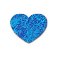 Abstract Pattern Art Desktop Shape Rubber Coaster (Heart) 