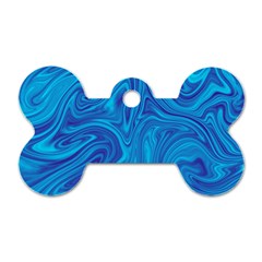 Abstract Pattern Art Desktop Shape Dog Tag Bone (Two Sides)