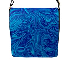 Abstract Pattern Art Desktop Shape Flap Messenger Bag (L) 