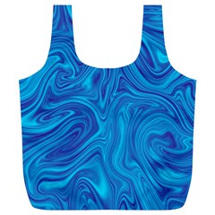 Abstract Pattern Art Desktop Shape Full Print Recycle Bags (L) 